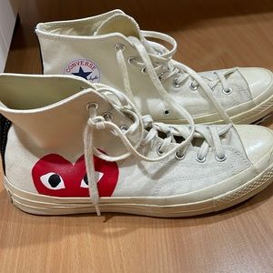 Comme Des Garcon Converse High Top White